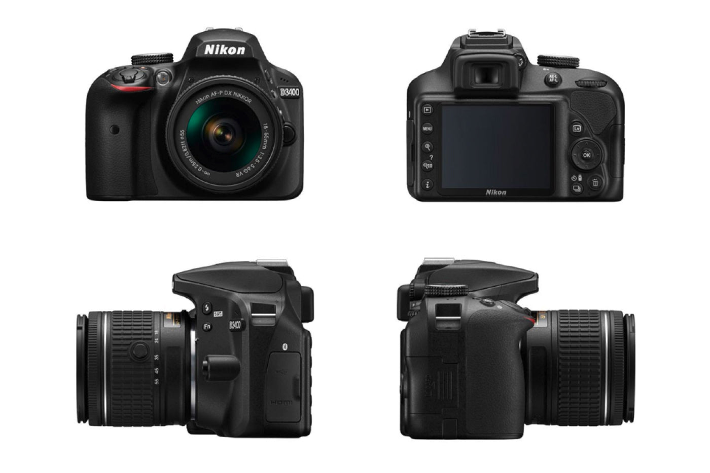 Nikon Unveils the New D3400 with SnapBridge and Upgraded Kit Lenses