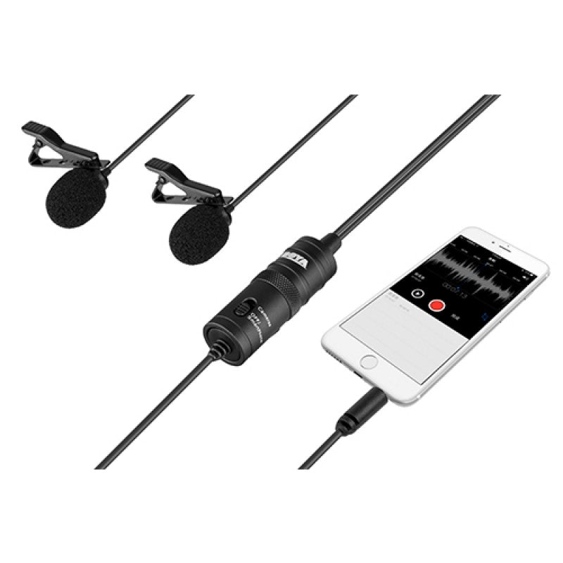 Boya Dual Lavalier Microphone