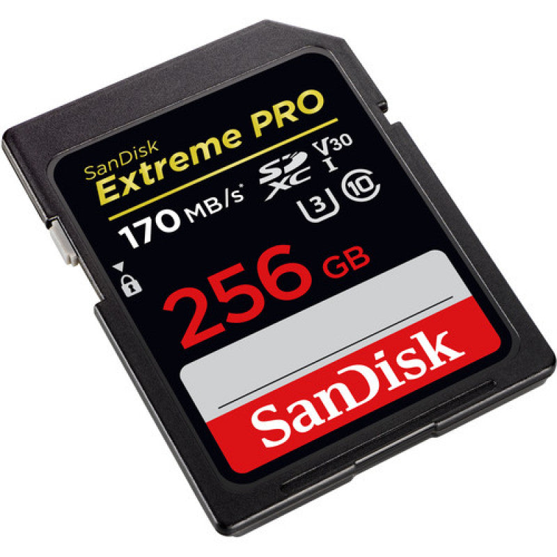 Extreme Pro SDXC Card 256GB - 170MB/s V30 UHS-I U3