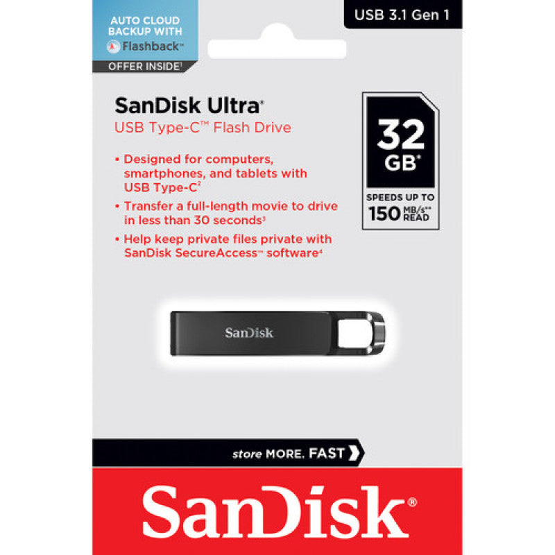 SANDISK ULTRA USB TYPE C 32GB 150MB/S