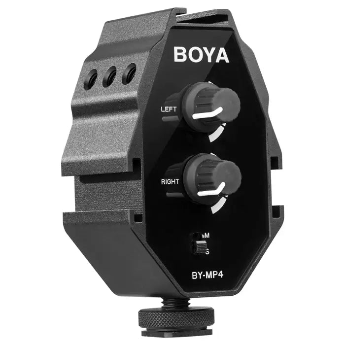 BOYA BY-MP4 2-Channel On-Camera Audio Adapter