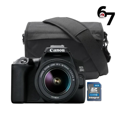 Canon EOS 250D DSLR Camera Travel Kit