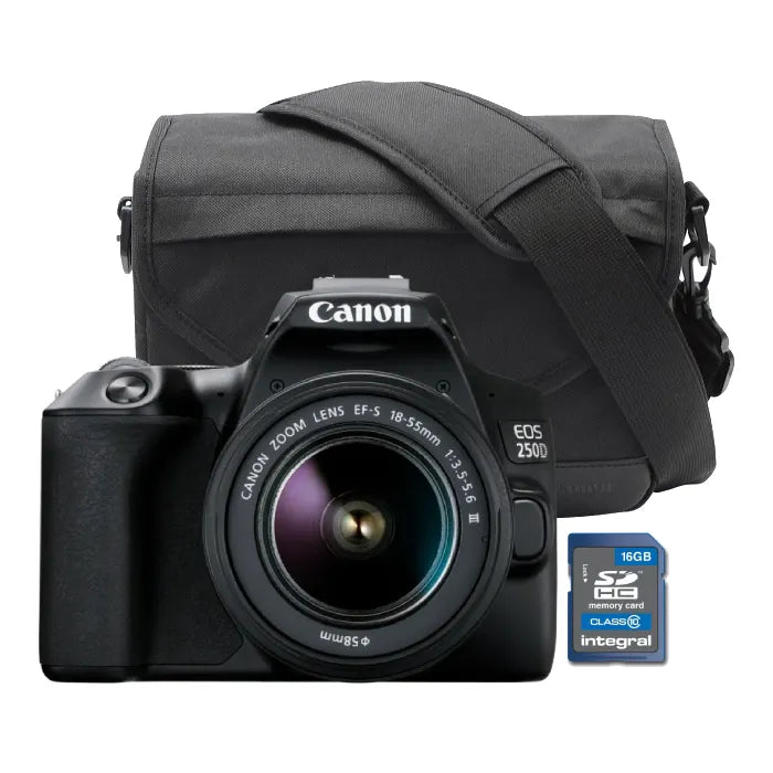 Canon EOS 250D DSLR Camera Travel Kit