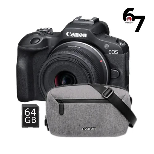 Canon EOS R100 Mirrorless Camera with RF-S 18-45mm IS STM Lens (Travel Kit)