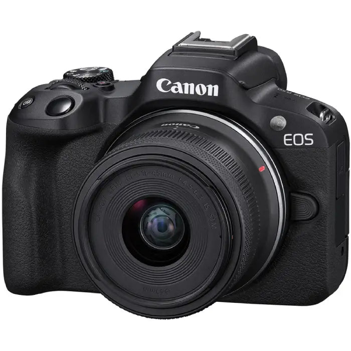 Canon EOS R50 Mirrorless Camera with RF-S 18-45mm IS STM Lens (Black)