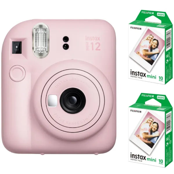 Fujifilm Instax Mini 12 Instant Film Camera Combo (Blossom Pink)