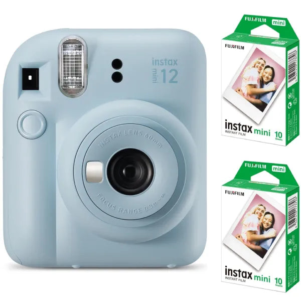 Fujifilm Instax Mini 12 Instant Film Camera Combo (Pastel Blue)