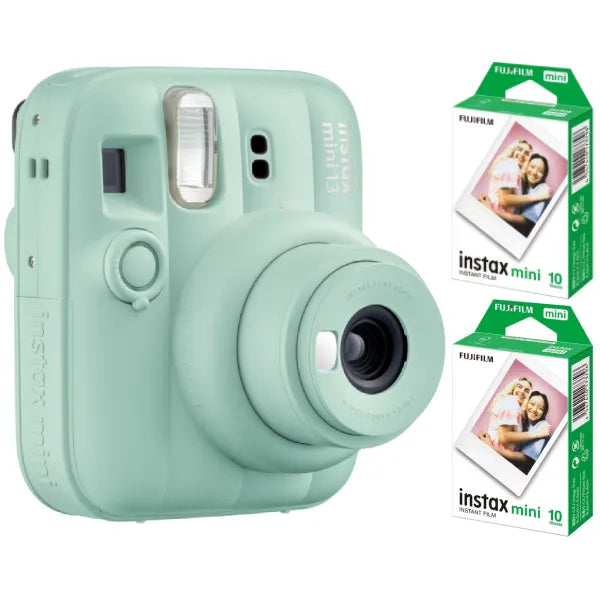 Fujifilm Instax Mini 13 Instant Film Camera Combo (Lagoon Green)