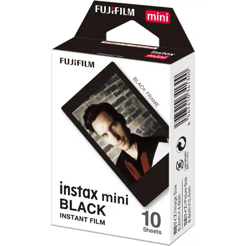 Fujifilm Instax Mini Black Instant Film (10 Sheets)