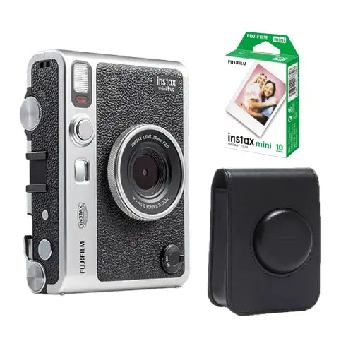 Fujifilm Instax Mini Evo Hybrid Instant Camera Kit (Black)