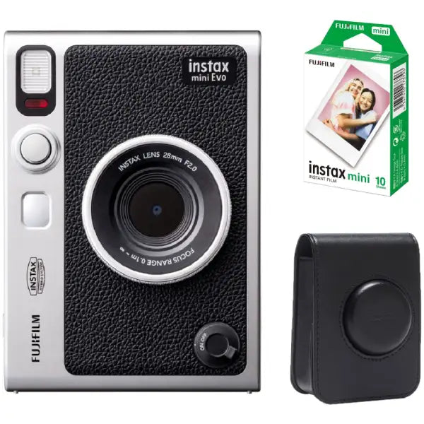 Fujifilm Instax Mini Evo Hybrid Instant Camera Kit (Black)