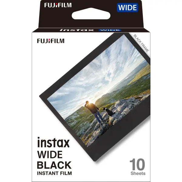 Fujifilm Instax Wide Black Instant Film (10 Sheets)