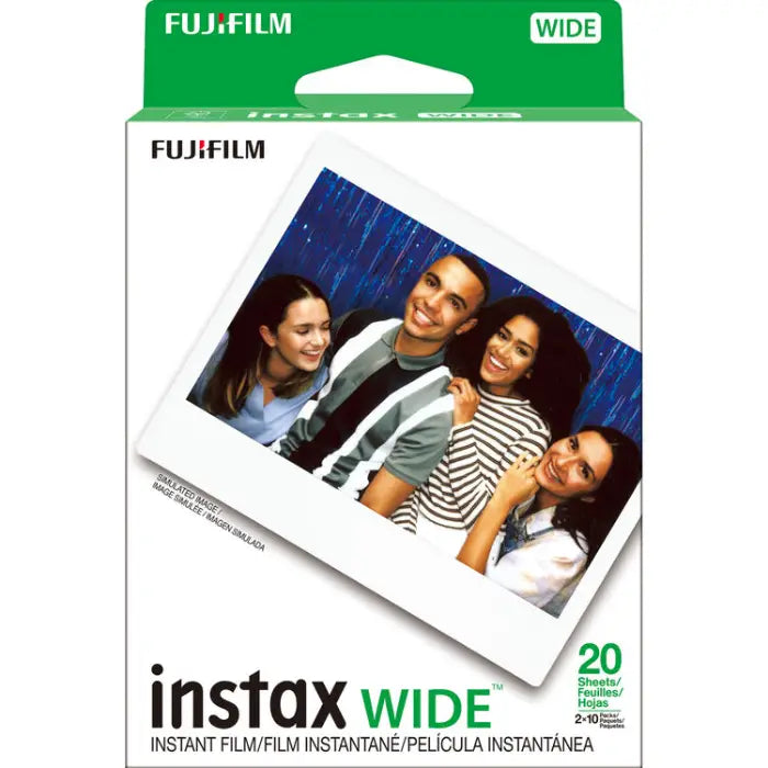 Fujifilm Instax Wide White Instant Film (10 Sheets)