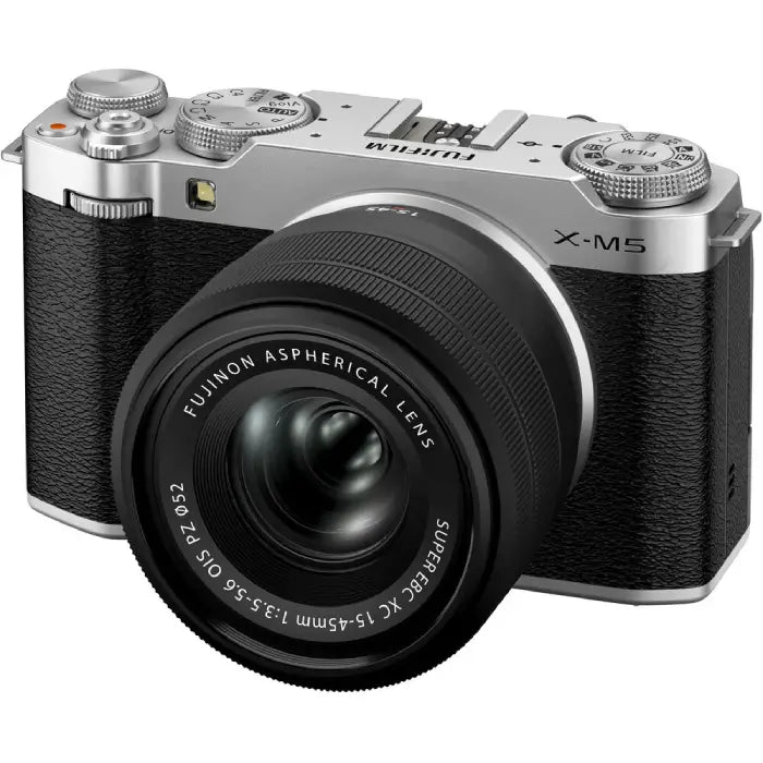 Fujifilm X-M5 Mirrorless Camera with XC 15-45mm f/3.5-5.6 Lens (Silver)