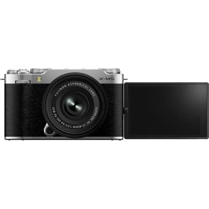 Fujifilm X-M5 Mirrorless Camera with XC 15-45mm f/3.5-5.6 Lens (Silver)