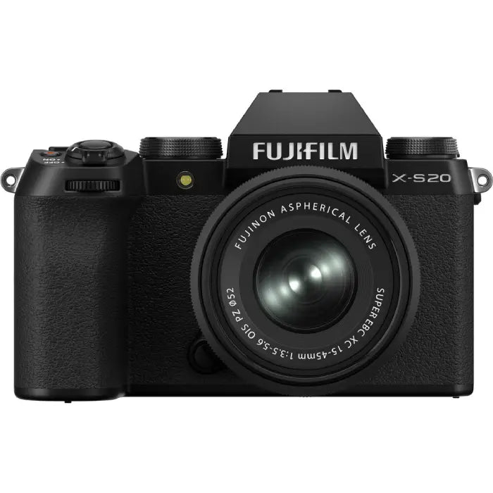 Fujifilm X-S20 Mirrorless Camera with XC 15-45mm f/3.5-5.6 Lens (Black)