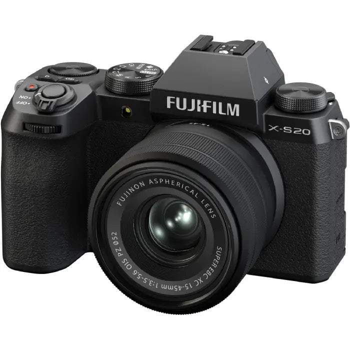 Fujifilm X-S20 Mirrorless Camera with XC 15-45mm f/3.5-5.6 Lens (Black)