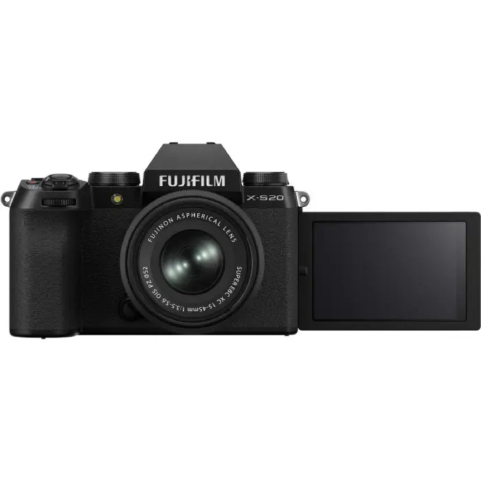 Fujifilm X-S20 Mirrorless Camera with XC 15-45mm f/3.5-5.6 Lens (Black)