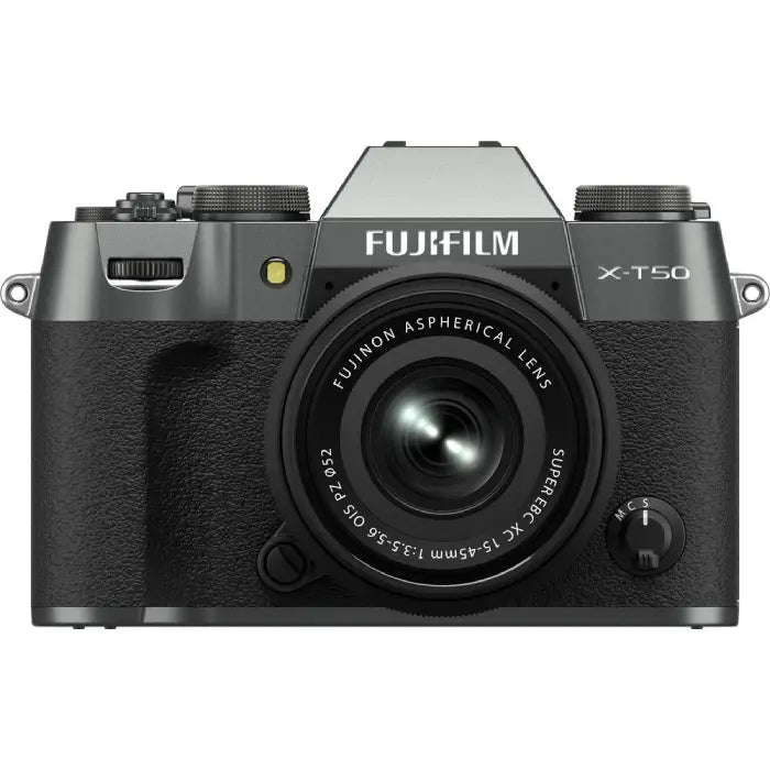 Fujifilm X-T50 Mirrorless Camera with XC 15-45mm f/3.5-5.6 Lens (Charcoal Silver)