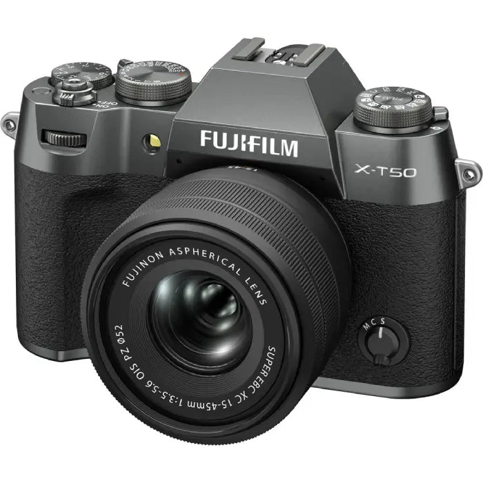 Fujifilm X-T50 Mirrorless Camera with XC 15-45mm f/3.5-5.6 Lens (Charcoal Silver)