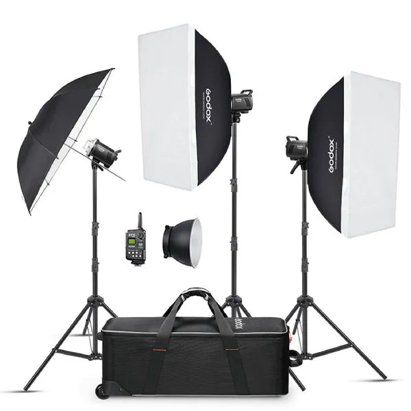 Godox MS300-V Studio Flash Monolight (3-Light Kit)