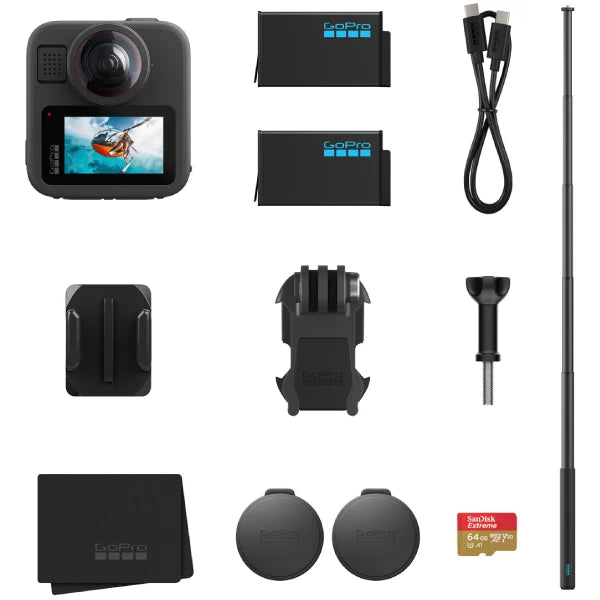 GoPro MAX2 360° Action Camera with Accessory Bundle
