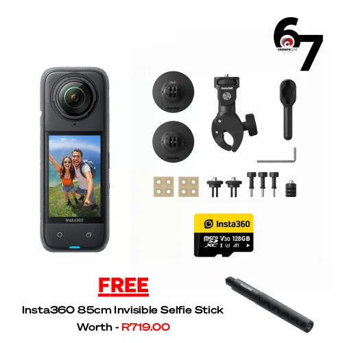 Insta360 X5 360° 8K Camera Motorcycle Kit