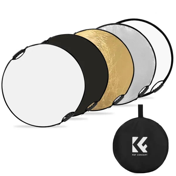 K&F Concept 110cm 5-in-1 Collapsible Reflector with Grip