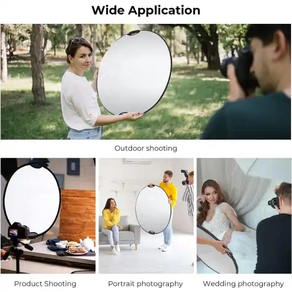 K&F Concept 110cm 5-in-1 Collapsible Reflector with Grip