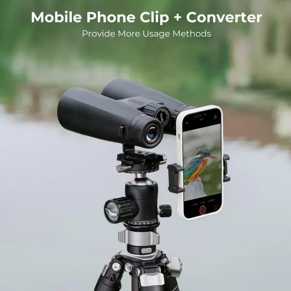 K&F Concept 12x50 Safari Binoculars with a Mobile Phone Attachment