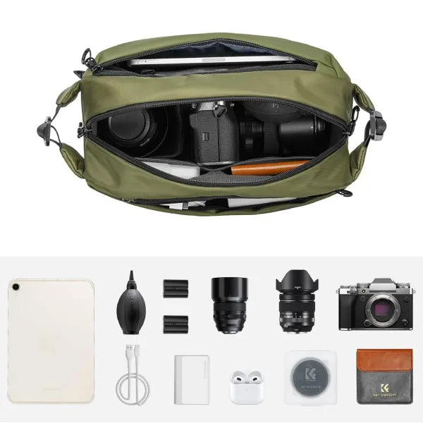 K&F Concept Alpha 10L Camera Sling Bag (Green)