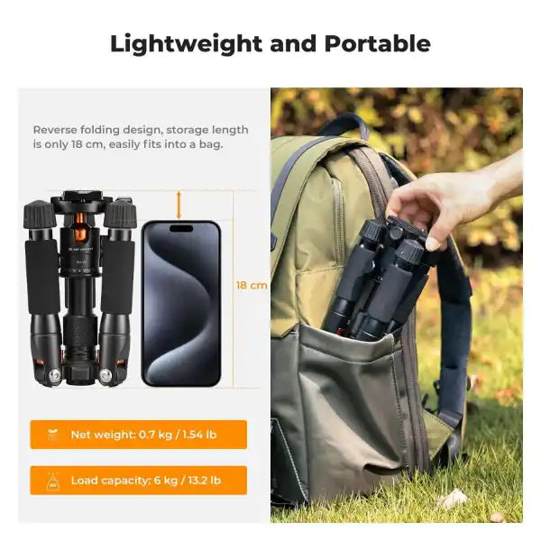 K&F Concept Desktop Mini Tripod with Ball Head