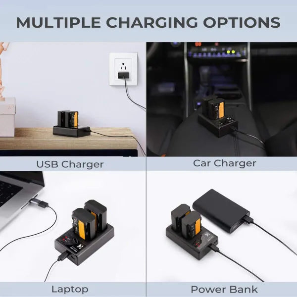 K&F Concept Dual Charger for Sony NP-FZ100 Batteries