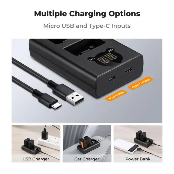 K&F Concept EN-EL25 Dual Charger Kit with 2 Batteries
