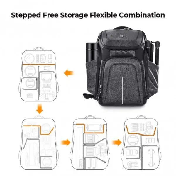 K&F Concept Exec-Shooter Camera Backpacks (Grey)