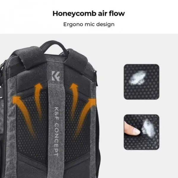 K&F Concept Exec-Shooter Camera Backpacks (Grey)