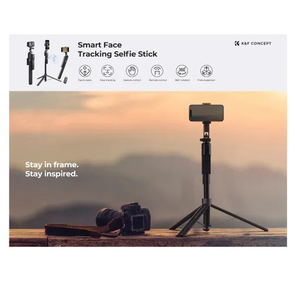K&F Concept Face Tracking Selfie Stick (180cm)