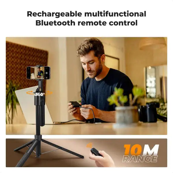 K&F Concept Face Tracking Selfie Stick (180cm)