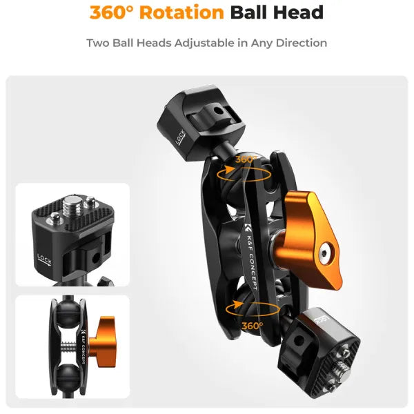 K&F Concept MS14 Magic Arm with Dual Ball Heads
