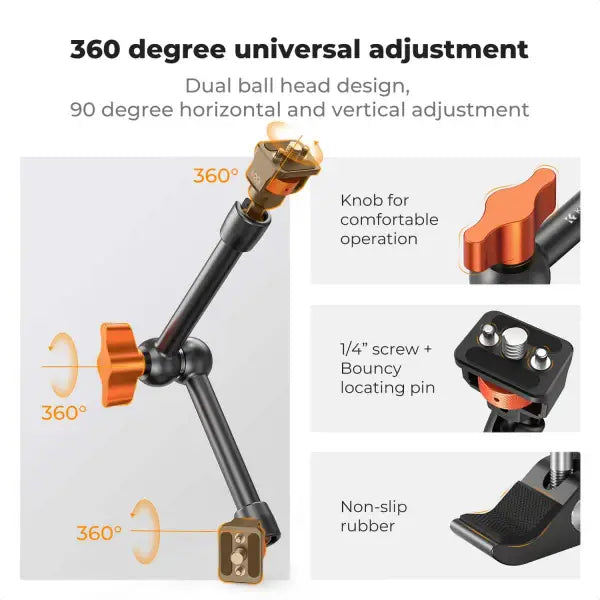 K&F Concept Magic Arm with Mini Clamp (11 Inch)