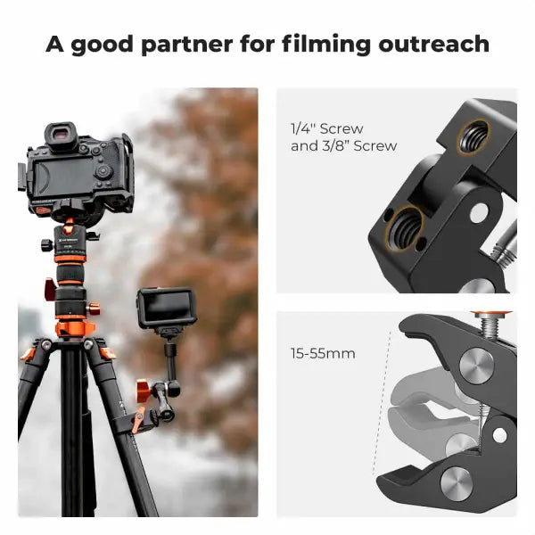 K&F Concept Magic Arm with Mini Clamp (6 Inch)