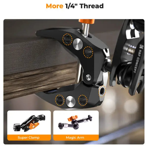 K&F Concept MS13 Magic Arm with Mini Super Clamp