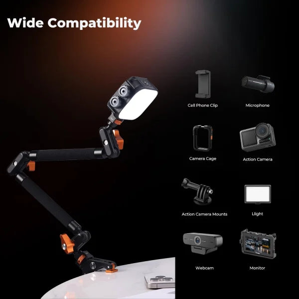 K&F Concept Magic Arm with Upgraded Super Clamp (22")