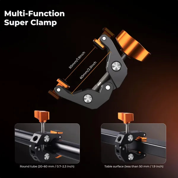 K&F Concept Magic Arm with Upgraded Super Clamp (22")