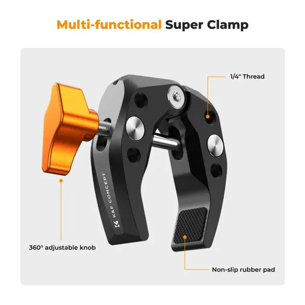 K&F Concept MS15 Mini Super Clamp (60mm)