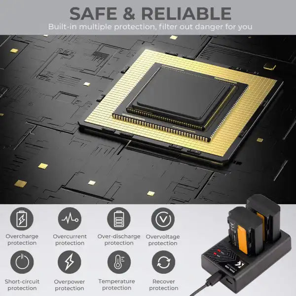 K&F Concept NP-FZ100 Dual Charger Kit with 2 Batteries