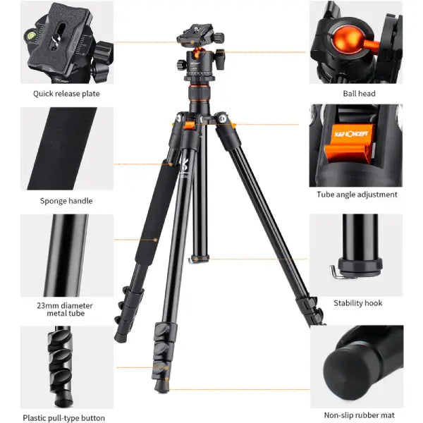 K&F Concept Pro-Lite Aluminium Tripod Kit