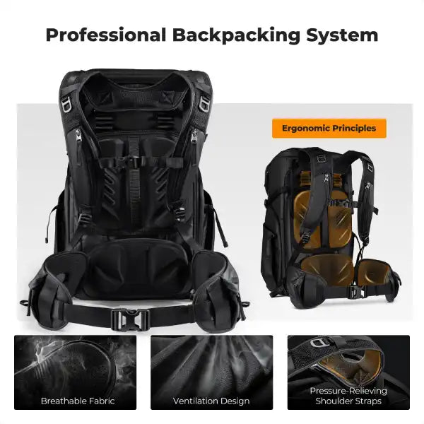K&F Concept Star Wander 30L Camera Backpack (Black)