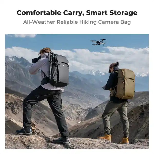 K&F Concept Star Wander 30L Camera Backpack (Khaki)
