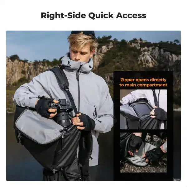K&F Concept Star Wander 40L Camera Backpack (Black)